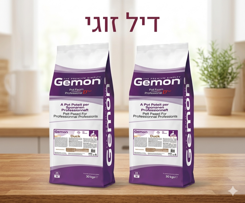 דיל זוגי ג'מון ברווז 20 ק"ג ב470 ש"ח